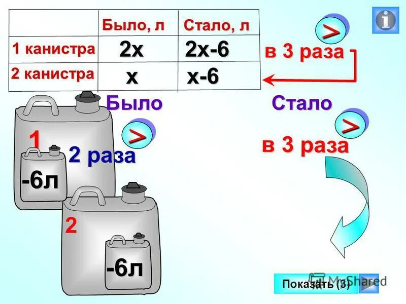 В одной пачке было в 2.5 раза. Из 1 в 1 пачке было в 2,5 раза больше тетрадей чем в другой. Канистра два в одном. В 1 пачке тетрадей x*1, 2. В 1 пачке было в 1,5 раза больше тетрадей чем во 2.