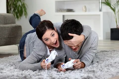 Couple play