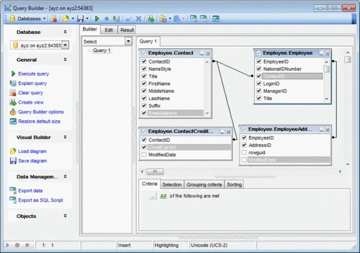 Query size