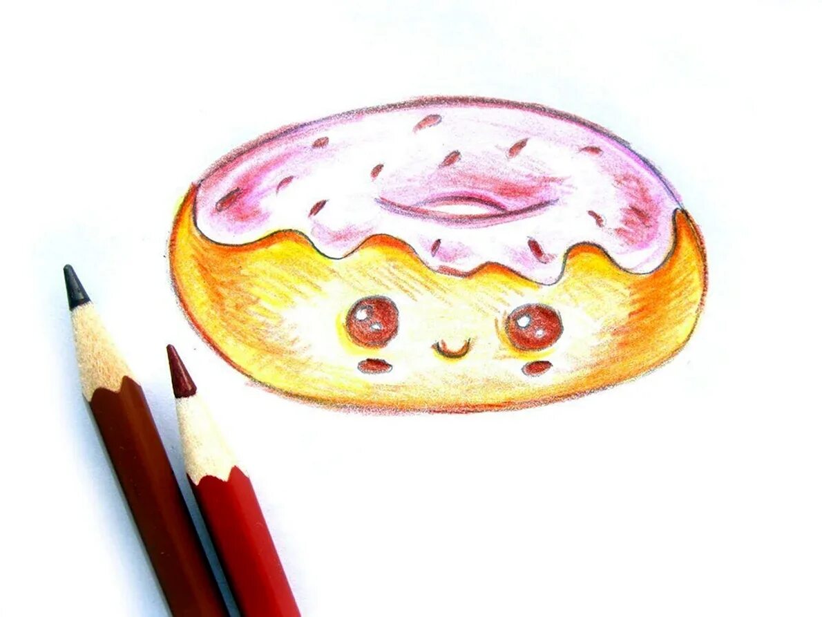 Рисунок для начинающих еда