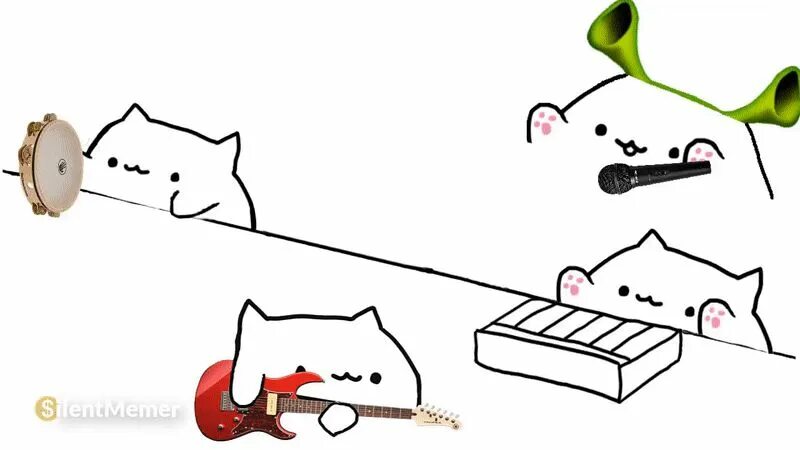 Мем коты игры. Бонго кэт гиф. гифка bongo cat. бонго кэт мем. кот стучит по барабанам.