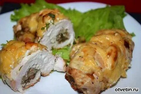 Куриные рулетики из куриного филе фото