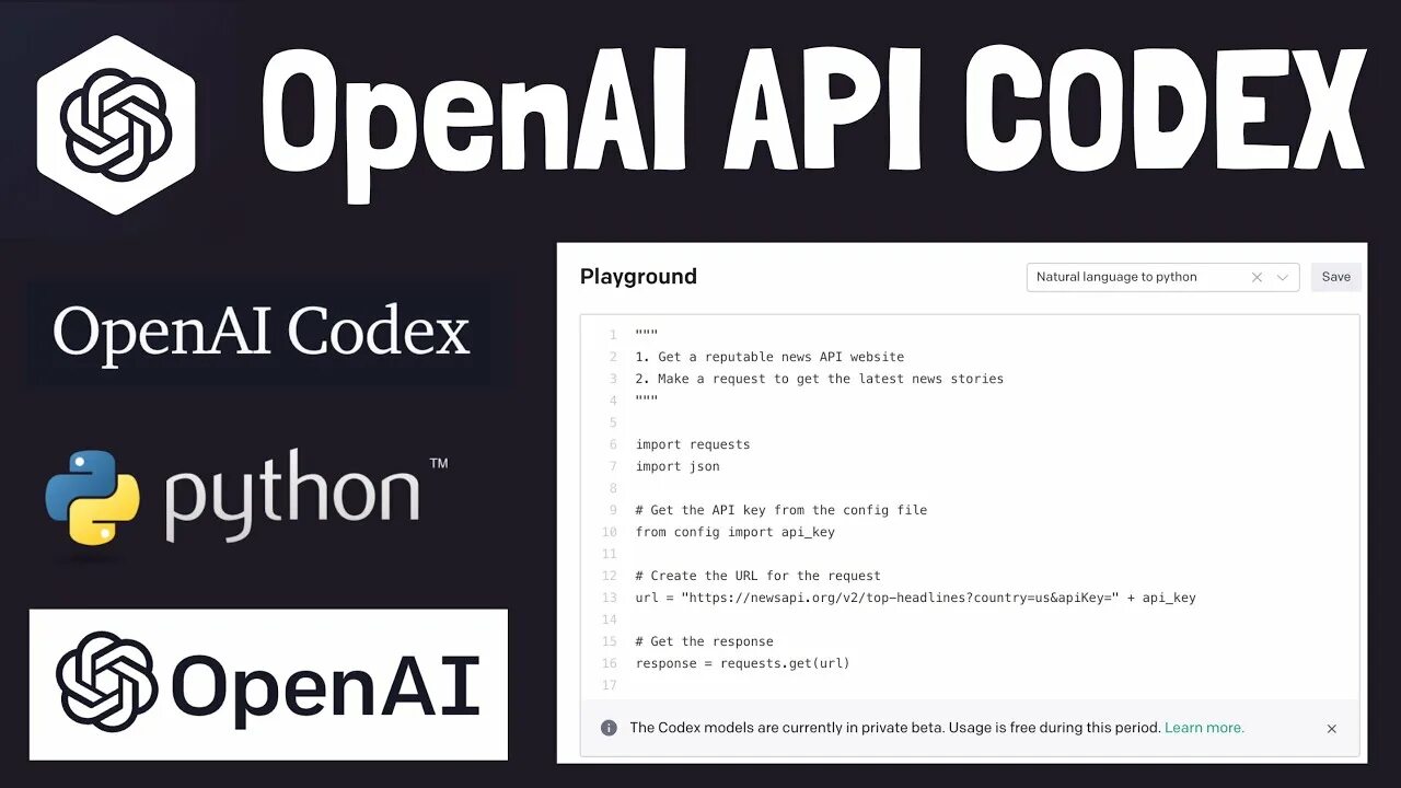 OPENAI Codex. Опен АИ. Codex API. Python OPENAI.