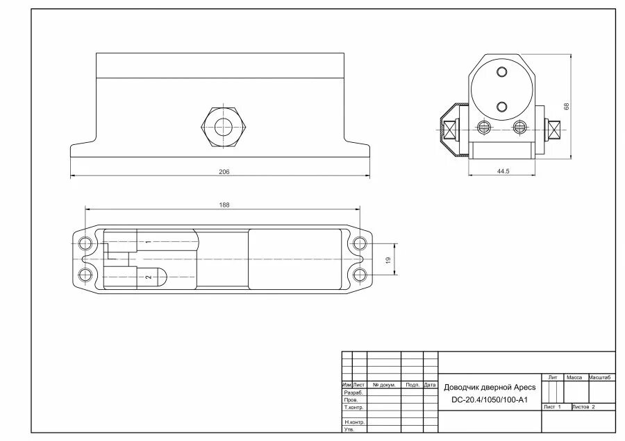 Доводчик дверной масса. Доводчик дверной APECS DC-20.4/1050/100-a1-br. Доводчик дверной APECS. APECS DC-20.4/1050/085-a2-w. Доводчик дверной Porter 603 a чертеж.