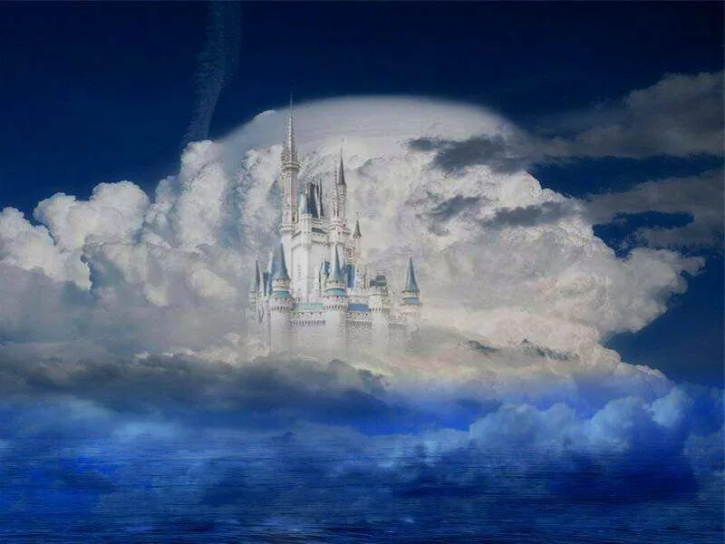 Город плывущих облаков. Замок фаты Морганы. Воздушный замок.