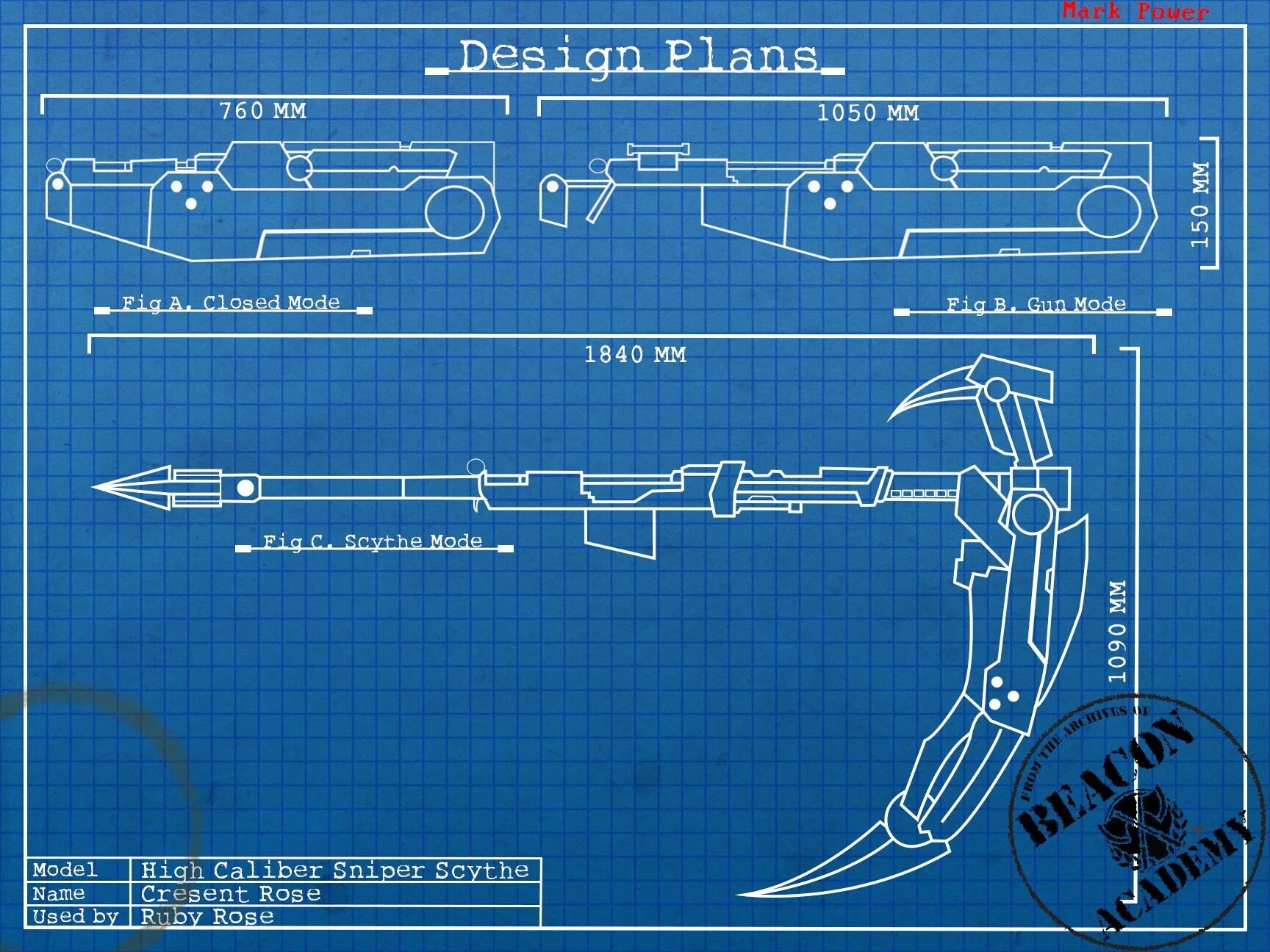Схема руби. RWBY Кресент Роуз. Чертежи оружия. Чертеж косы. Синие чертежи оружия.