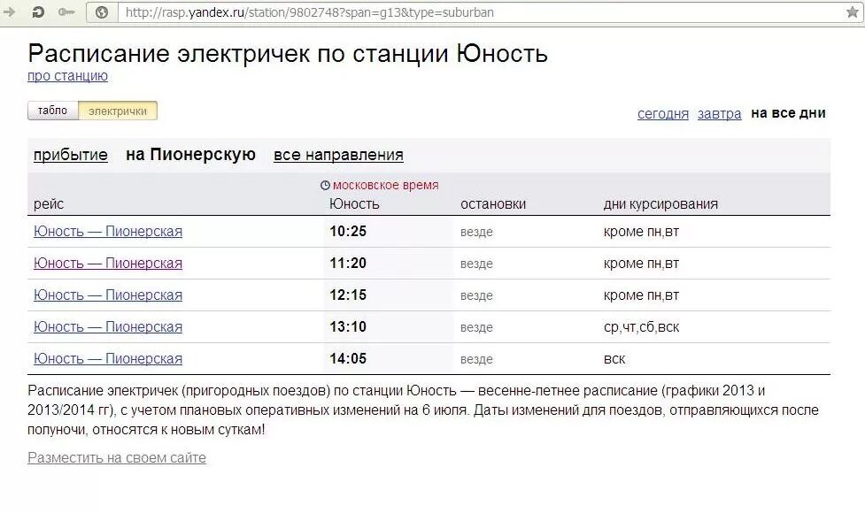 Расписание электропоездов. Расписание поездов. Расписание электричек пионерская славянский бульвар сегодня