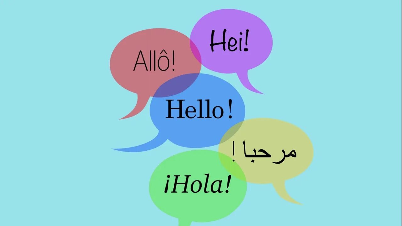 Hello in 5 languages. All hello. How to say hello. Saying hello.