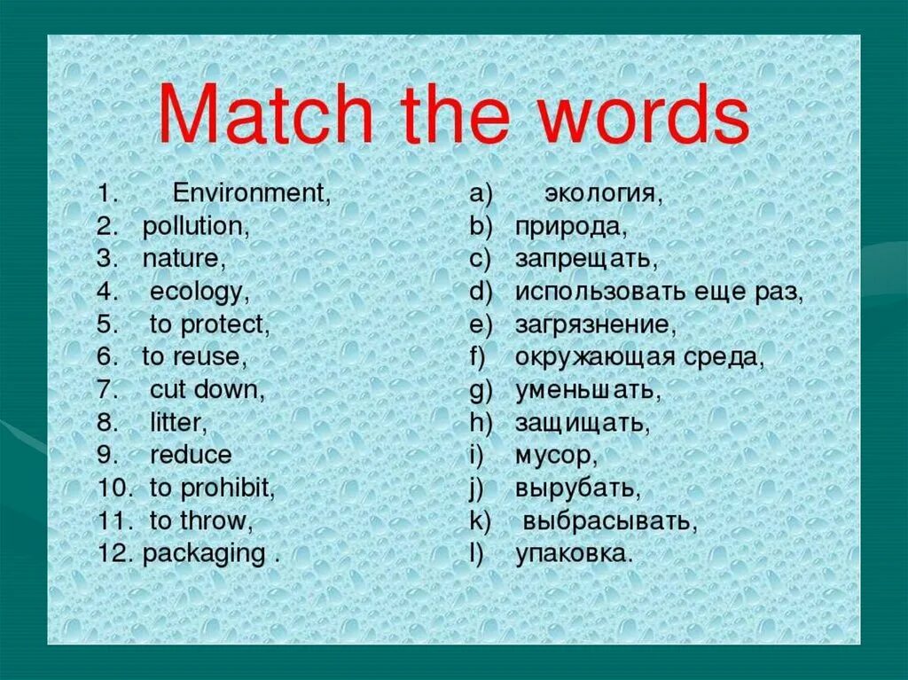 Match the words на русском. Слова на тему экология на английском. Слова по теме окружающая среда на английском. Слова на тему environment на английском. Слова по теме экология на английском.