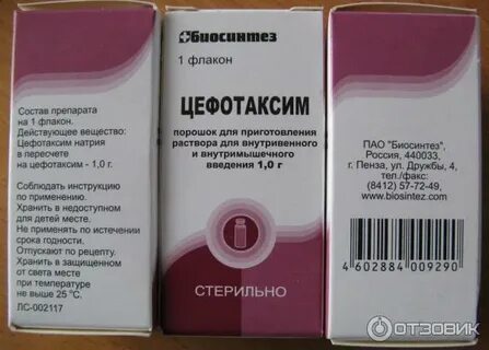 Цефотаксим приготовление