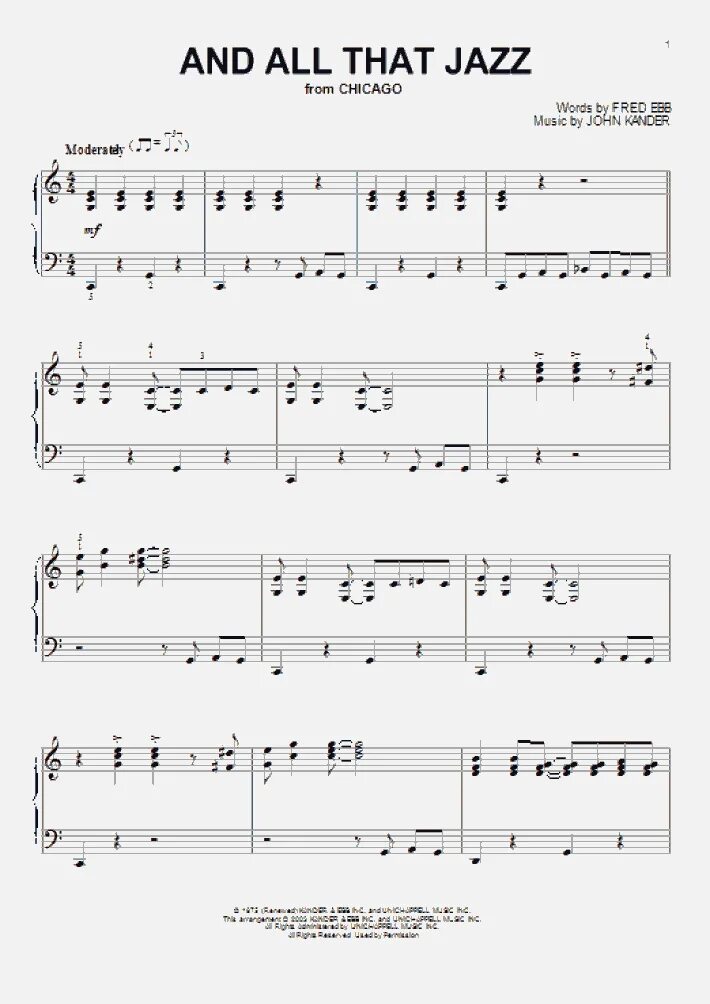 And all that jazz. And all that jazz