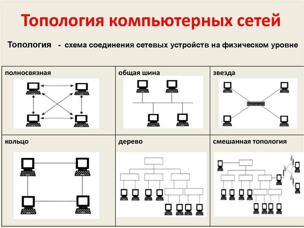 Топология локальных сетей шина звезда кольцо. Топология сети (общая схема соединения компьютеров в локальные сети):. Топология локальных сетей таблица шинная топология. 5.1. Схема шинной топологии.