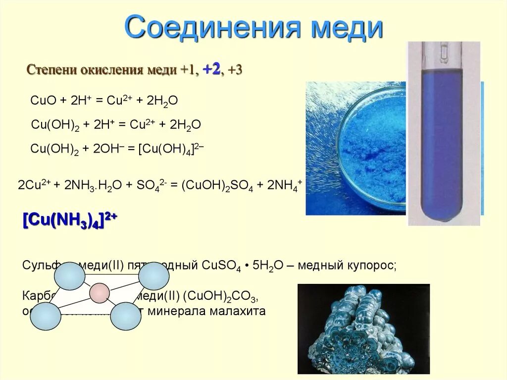 Cu какой класс соединений