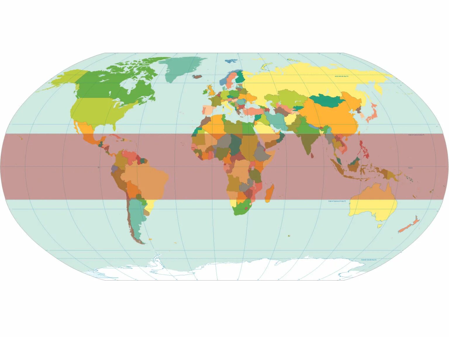 Зоны земли тропики субтропики. Тропики на карте полушарий субтропики.