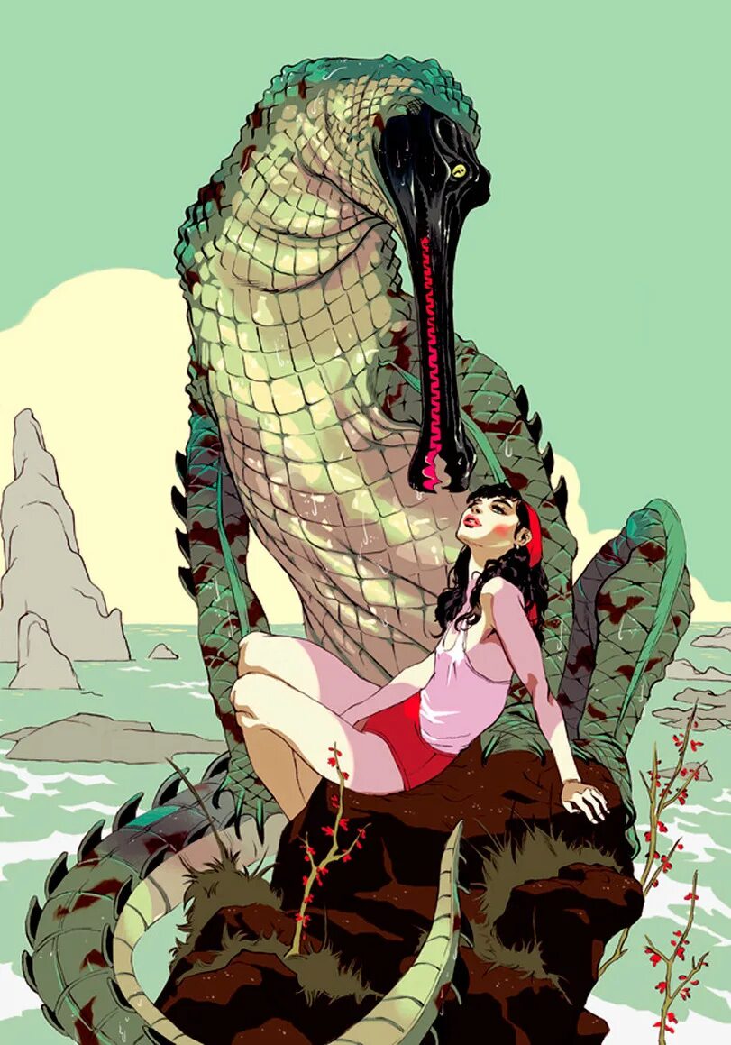 Reptile girl. Tomer Hanuka.