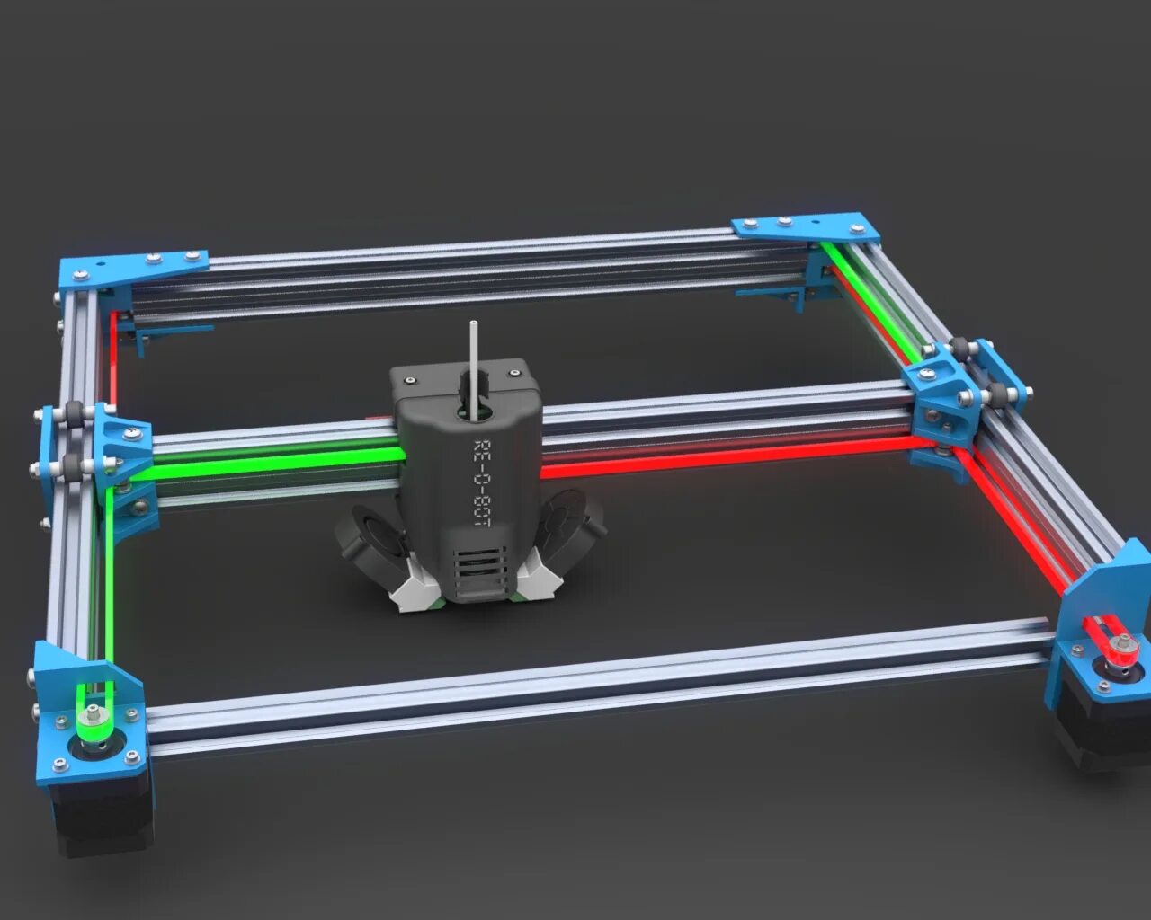 Fastest 3d. COREXY 3d принтер. COREXY 3d Printer кинематика. Кинематика COREXY/2. HBOT 3d принтер.