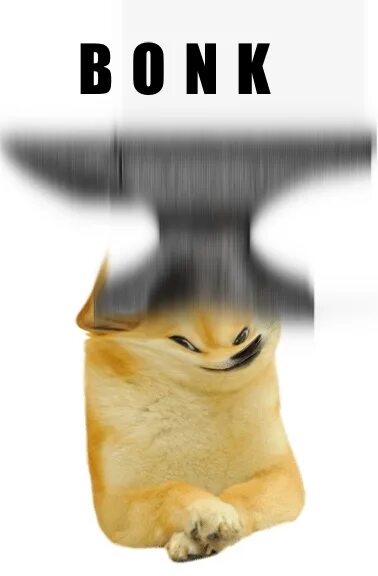 Мем собака бита. Bonk мем. собачка bonk. мем bonk doge. собака делает bonk.