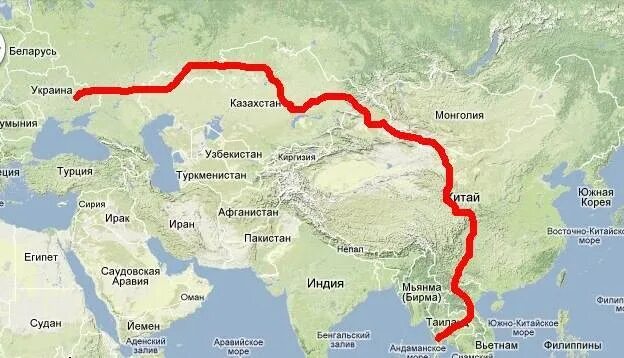 Разница иркутск тайланд. Москва Китай карта. Маршрут до Китая. От Иркутска до Тайланда. Иркутск Тайланд маршрут на самолете.