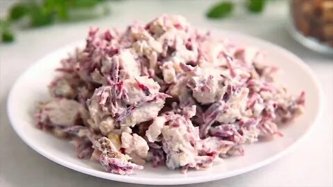 Салаты с орехами без майонеза