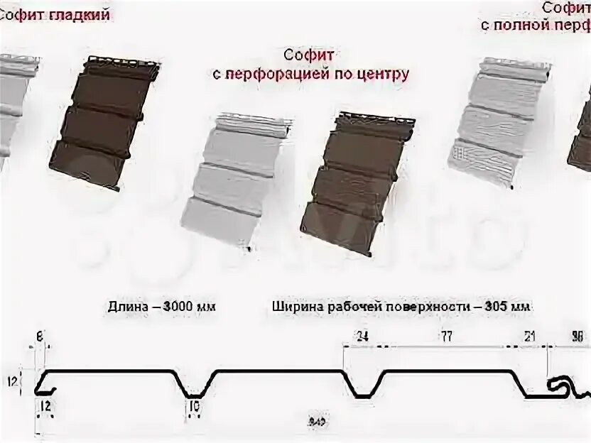Размеры металлических софитов