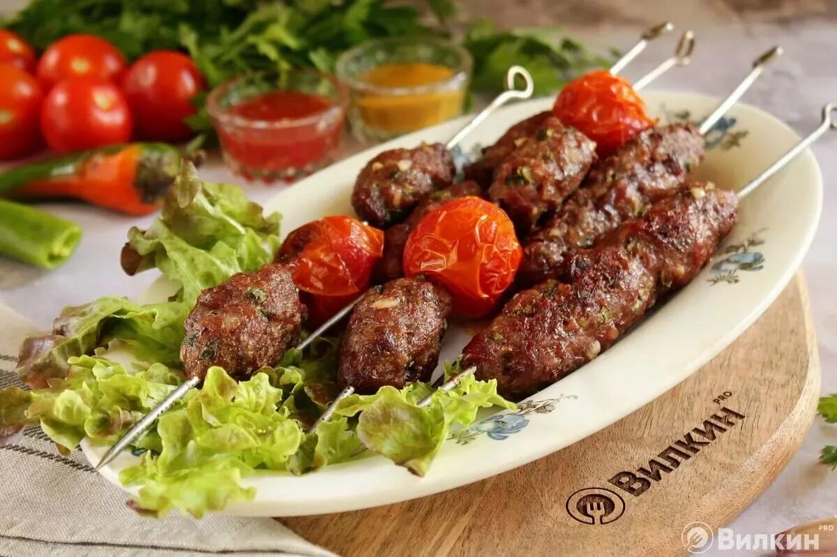 Рецепт шашлыка из свинины с помидорами