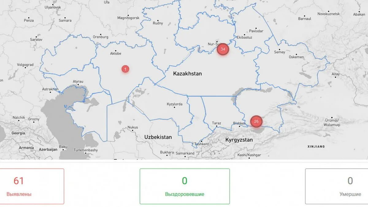 Усть каменогорск на карте казахстана