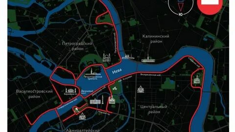 Карта белых ночей
