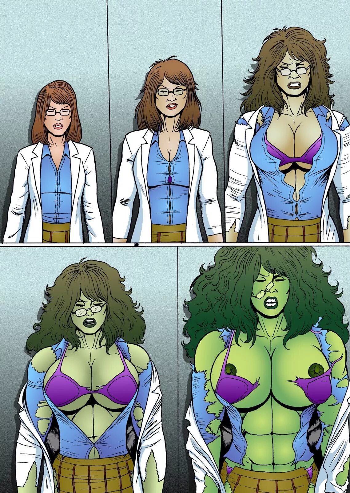 Превращения комикс 18. Трансформация she Hulk. Марвел женщина Халк трансформация. Ши Халк трансформация.