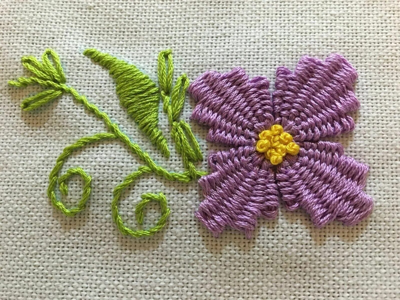 Техника вышивки цветов. Вышивка цветов на ткани. Вышитые цветы. Объемная вышивка. Несложная вышивка цветов.