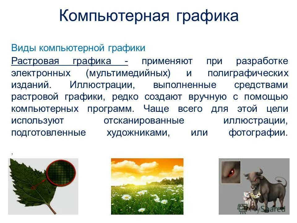 Сообщение о компьютерной графике