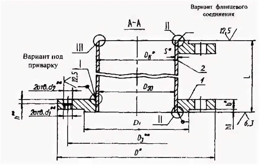 Фланец диафрагмы