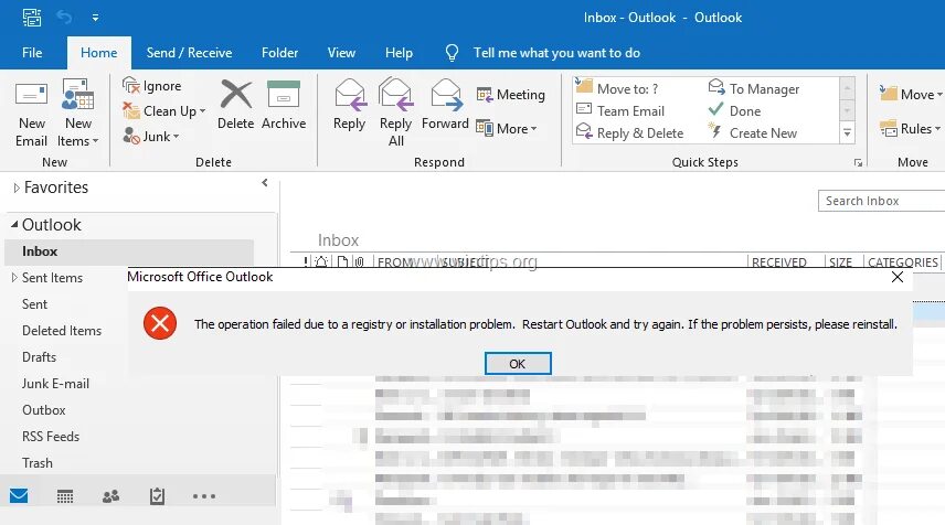 Inbox Outlook. Microsoft Outlook Error. Ошибка почта Outlook 2010.