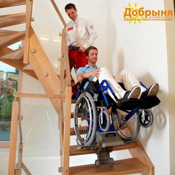 Коляска для спуска по лестнице. Коляска для спуска по лестнице