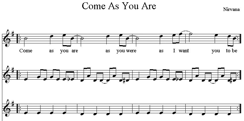Come as you are табы. Come as you are ноты. nirvana come as you are ноты. nirvana come as you are табы. nirvana come as you are ноты на пианино.