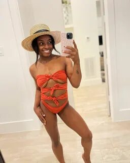 Simone Biles Bikini Selfie.