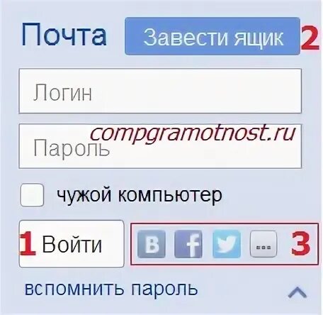 Чужая электронная почта