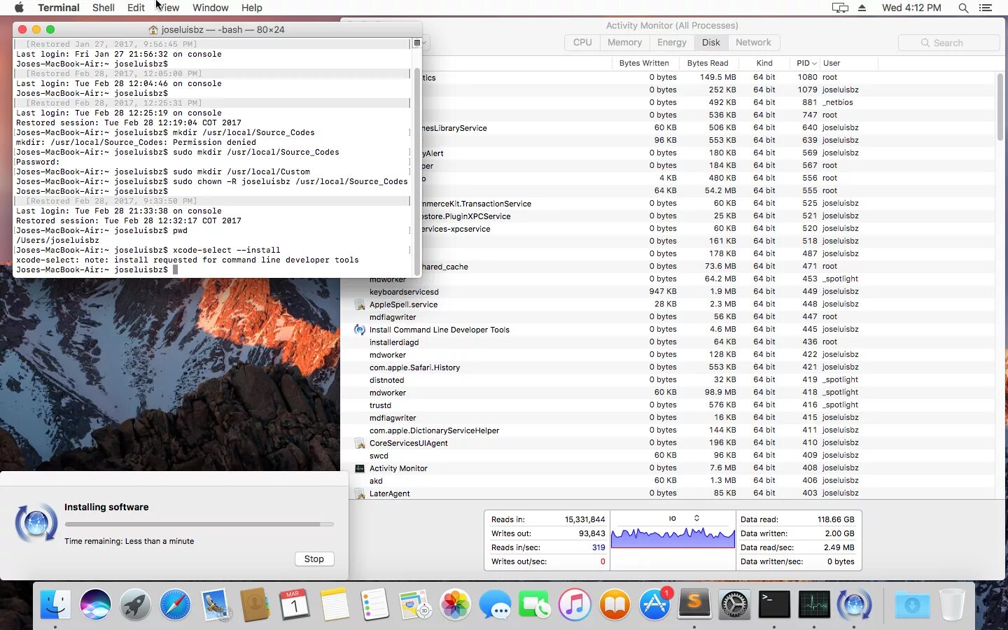 Xcode command line tools. Xcode select install mac os. sudo xcode-select.