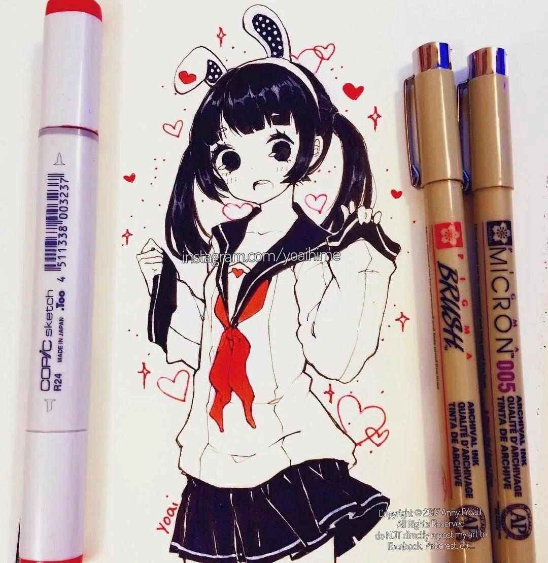 Маркеры для рисования аниме. Школьницу маркером. Скетчинг маркерами аниме. Школьницу маркером. Lera kiryakova рисунки гарри.