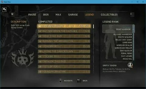 Mad max cheat