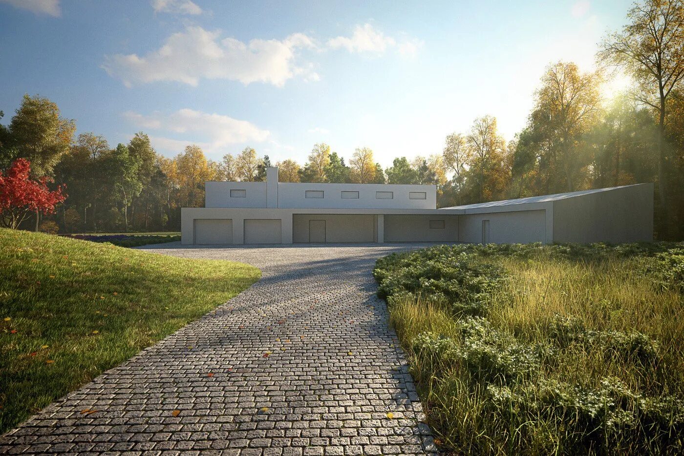 Сцены для рендера. Evermotion archexteriors. evermotion – archexteriors vol. 30. фон для визуализации экстерьера. фон для рендера экстерьера.
