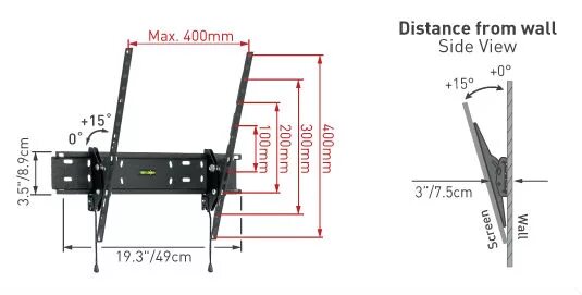Кронштейн lcds-5004. Holder lcds-5004silver. Кронштейн угол наклона 15 15. Онкрон кронштейны для телевизоров. Крепление vesa 100x100.
