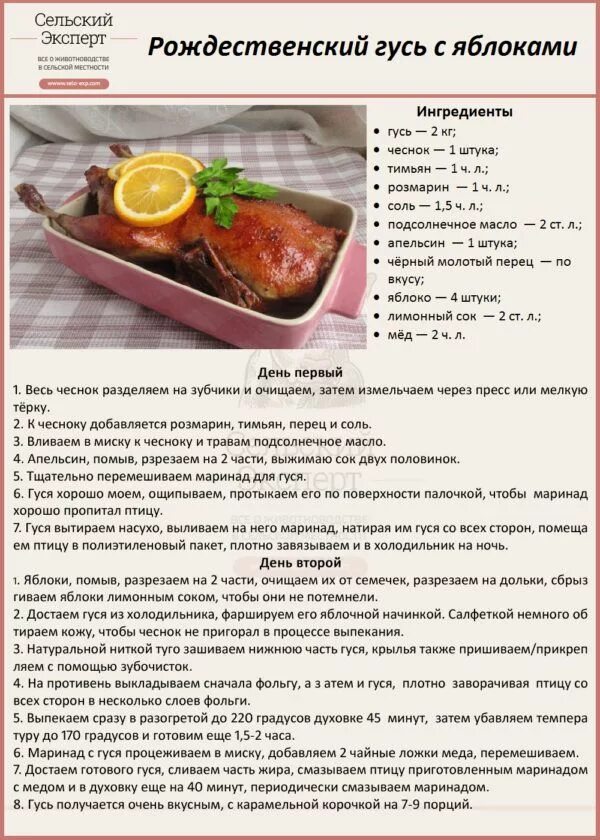 Простой рецепт маринада для утки