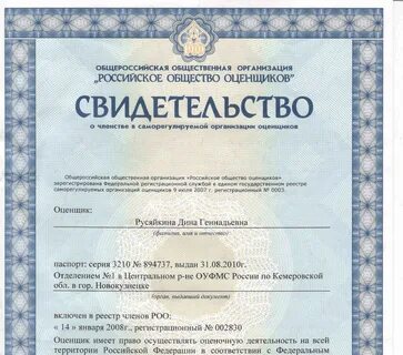 Стандарты оценки саморегулируемых организаций оценщиков