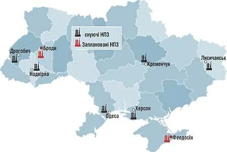Нпз украины действующие