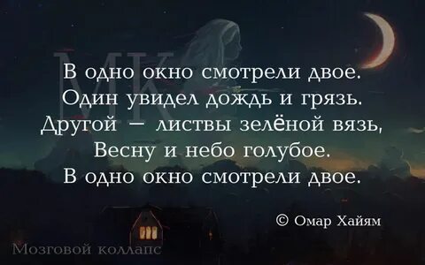 В одно окно смотрели двое омар