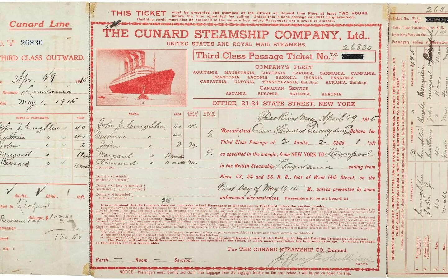Cunard line билеты. Cunard line Lusitania 1915. Cunard line билеты старые. Cunard line forma.