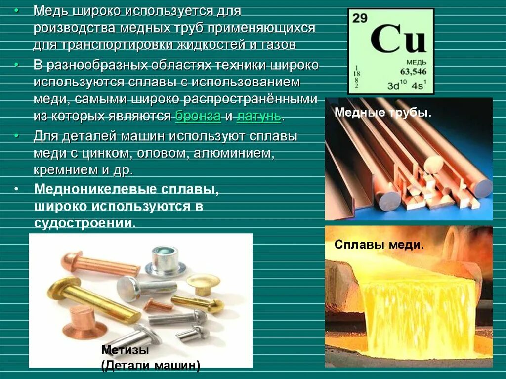 Транспортировка меди. Применение меди. Медь применяются для. Медь в медицине.