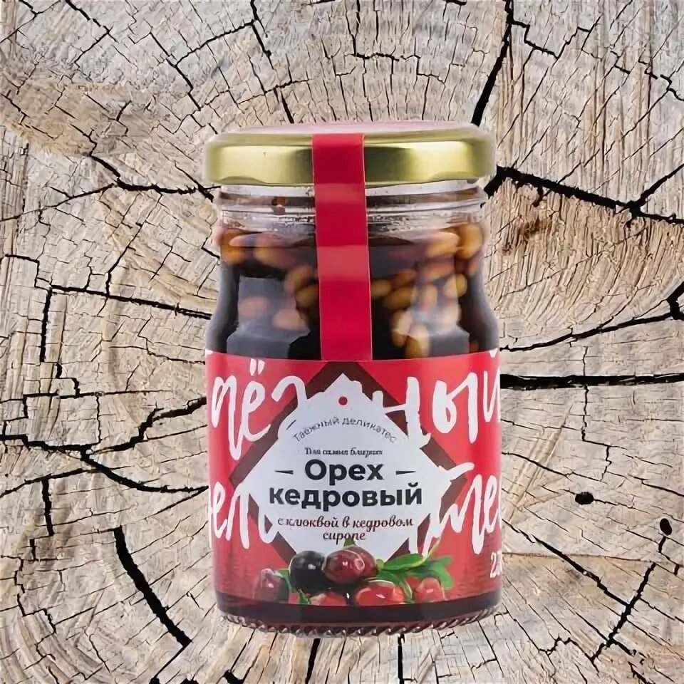 Кедровый мармелад. Таежный микс. Сибирский десерт с кедровыми орешками и клюквой. Клюква вяленая / 150г. Таежные деликатесы.