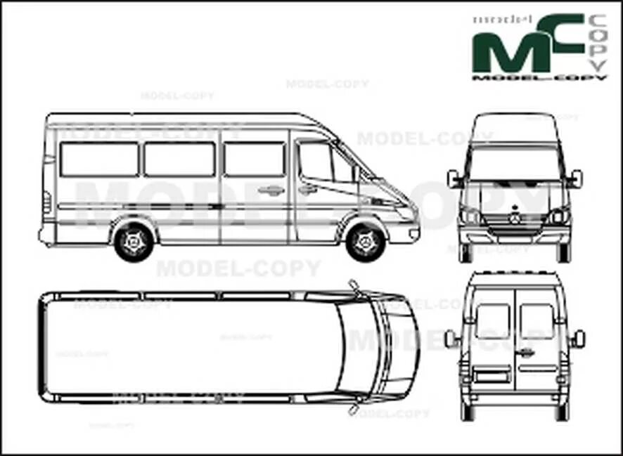 Схемы спринтер классик. Mercedes-Benz Sprinter чертеж. Мерседес Бенц Спринтер Классик чертеж. Mercedes Benz Sprinter 2001 чертёж. Mercedes-Benz Sprinter чертеж автобус.