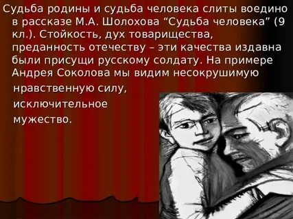Шолохов судьба человека любовь к родине